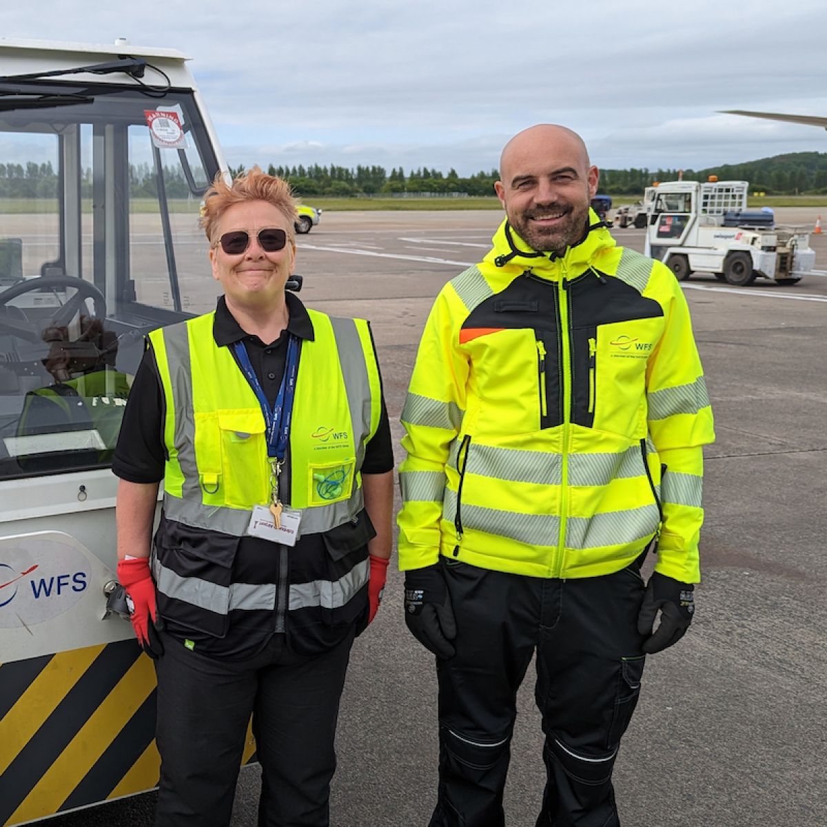 2 WFS staff on the ramp