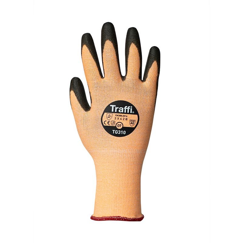 Grey PU Handling Glove