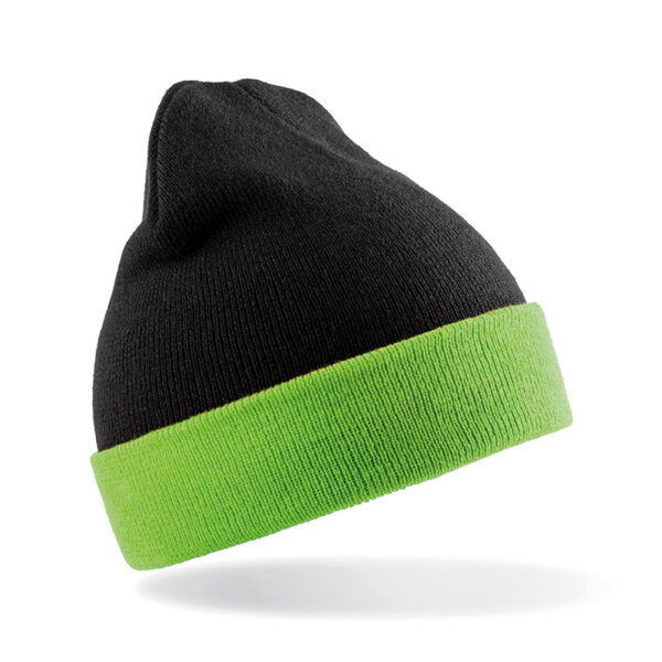 Recycled Black Compass Beanie - Image 3