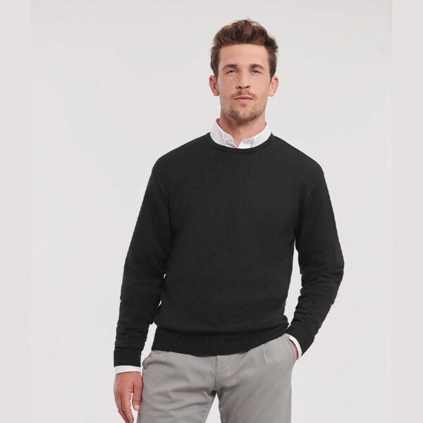 Mens Crew Neck Knitted Pullover
