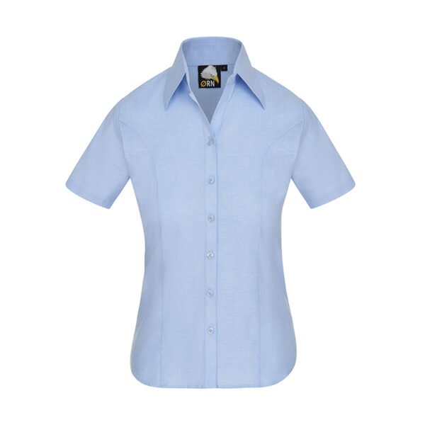 Classic Ladies Short Sleeve Oxford Blouse