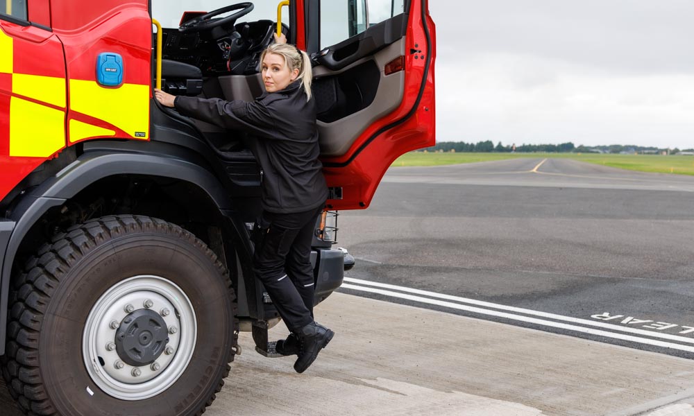 Airfield fire crew workwear